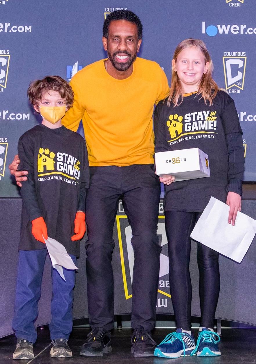 Students meeting Coach Nancy